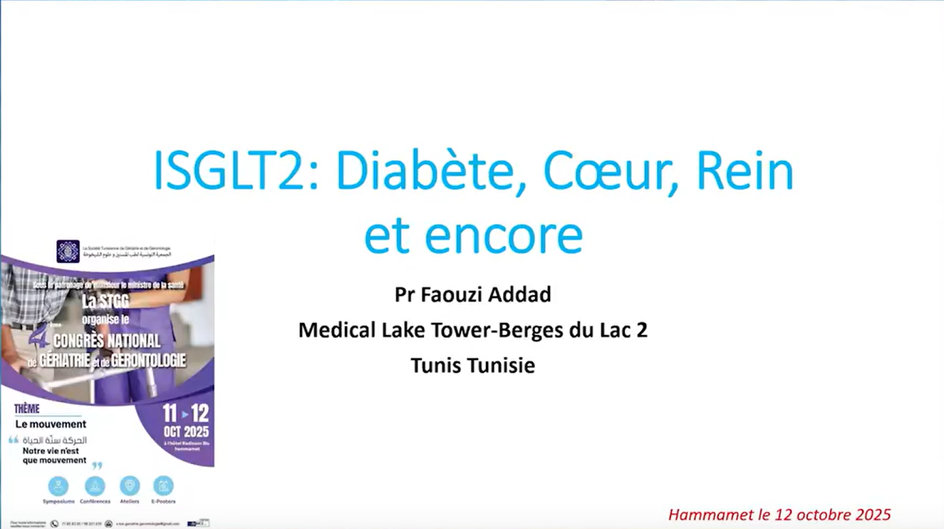 ISGLT2 : Diabète, Cœur, Rein et encore
